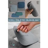 Qniay Kötü Koku Önleyici Kare Silikon Mat Banyo Mutfak Lavabo Balkon Gider Tıpası Kapağı Böcek Önleyici