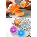 Qniay Lüx Pratik Silikon Mini Kek Kalıbı 6 Parça Muffin Kek Kupası Kalıbı Hamur Kek Pişirme Kalıbı - 6 Adet