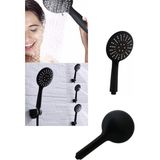 Qniay Piano Black Siyah 3 Fonksiyonlu Duş Başlığı - Sağ