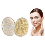 Qniay Yüz Vücut Kesesi Peeling Oval Yüz Vücut Yıkama Pedı Arındırıcı Doğal Banyo Lifi