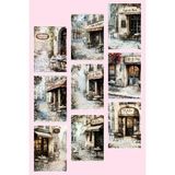 Qoeuyl Boutique Paris Sokak Temalı 9'lu Kartpostal