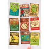 Qoeuyl Boutique Tenis Temalı 9'lu Kartpostal