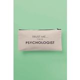 qoeuyl boutique Trust Me I'm A Psychologist Psikolog Hediye Baskılı Bez Makyaj Çantası Kalemlik Cüzdan