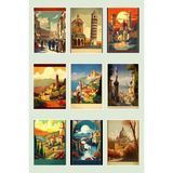 Qoeuyl Boutique Turistik Şehirler No:5 Temalı 9'lu Kartpostal