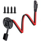 QOFOWIN 10AWG SAE Kablo Konektörü, SAE Güç Soketi Yan Duvar Bağlantı Noktası, Güneş Enerjili Hava Koşullarına Dayanıklı SAE Hızlı Bağlantı Güneş Paneli Montajı, uzunluk (50 cm/1,6 ft).