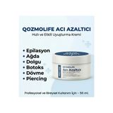 QOZMOLİFE Acı Azaltıcı Epilasyon Ağda Dolgu Botoks Dövme öncesi krem 50 ml