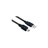 Qpars 151 Ps3 Kol Şarj Kablosu 1.5 Metre Mini USB 5 Pin Siyah Bağlantı ile Uyumlu