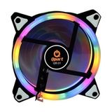 Qpart Qr-01 Rainbow RGB Aydınlatmalı 120 mm Kasa Fanı 3 Pin+ Molex Yüksek Performans - Gökkuşağı