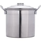 Qpazar Alüminyum Metalik Kulp Soba Kazanı No:21 20 Litre - 21 cm - Gri
