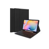 Qpen Samsung Galaxy X200 Tab A8 Uyumlu 10.5 inç Klavyeli Tablet Kılıf Siyah