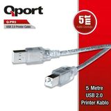 Qport 5Metre Q-Pr5 Usb 2.0 Yazıcı Kablosu 2.0V