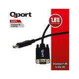 Qport Aks Çevirici Display To Vga 1.8 Metre