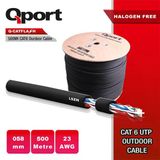 Qport Q-Catflash 500 Metre Lszh Cat6 23Awg 0.58Mm Yanmaz Kablo (Halogen Free)