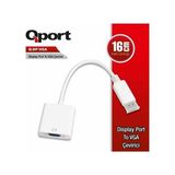 Qport Q-DP-VGA 0.15 m DP-VGA D Siyah 1080P Görüntü Adaptörü