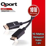 Qport Q-DP10 10M Displayport 1,2V Kablo