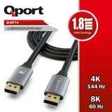 Qport Q-DP14 1,8m Displayport 1,4V Kablo