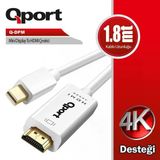 Qport Q-Dpm Mini Displayport To Hdmı Dönüştürücü