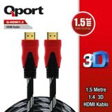 Qport Q hdmi 1.5 Hdmi 1.5 m Ver1.4 Altin Uçlu 3d Kablo