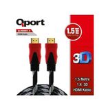 Qport Q-Hdmı151 1.5M 2.0V 4K Altın Uçlu Örgülü Kablo