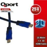 Qport Q Hdmi25 25 Metre Altın Uçlu Hdmi Kablo