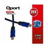 Qport Q-HDMI25 Altın Uçlu 25 mt HDMI Kablo