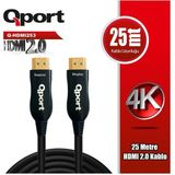 Qport Q-Hdmi253 Hdmi Kablo 25Mt Ver2.0 Altin Uçlu 3D 4K