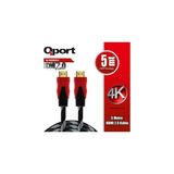 Qport Q-Hdmı53 5 M 2.0V 4K Altın Uçlu Hdmı Kablo