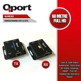 QPORT (Q-HEX2) 60 METRE CAT5/CAT6 HDMI EXTENDER DONUSTURUCU 2'lı PAKET