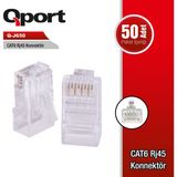 Qport Q-J650 Cat6/cat5 (50 Lik) RJ45 Konnektör