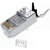 Qport Q-J710M CAT7/CAT6A Metal&amp;ayraçlı RJ45 Konnektör 10'lu