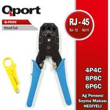 Qport Q-Pen5 RJ45 - RJ11- RJ12 Pense - Makas Hediyeli