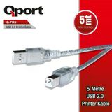 Qport Q-Pr5 5 Metre Usb 2.0 Yazıcı Kablosu 5M Yazıcı Kablo
