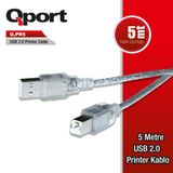 Qport Q-PR5 USB 2.0 Yazıcı Kablosu 5 m
