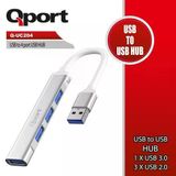 Qport Q-Uc204 Usb To 4 Port Usb Çoklayıcı 1 Port Usb 3.0 + 3Port Usb 2.0