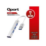 Qport Q-uc204 Usb3.0 4 Port Usb Çoklayıcı Giriş: Usb3.0 Tip-a Çıkış:3xusb2.0+usb3.0