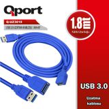 QPORT Q-UZ3018 1.8 METRE USB 3.0 UZATMA KABLOSU OKS-TTKQPO0052