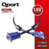 Qport Q-VGA1.5 1.5 mt 15 Pin Fitreli VGA Kablo