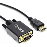 Qport-QPORT Q-HVG18 HDMI TO VGA 1,8 METRE ÇEVİRİCİ KABLO
