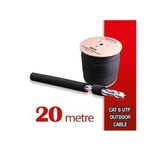 Qport Yüksek Bakır Utp 23Awg 0.58 MM Dış Ortam Cat6 Outdoor Kablo 20 Metre