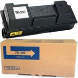 QPRİNT TONER Kyocera FS-3540MFP Muadil Toner Atık Kutulu Tk 350 TK-350 FS3040 FS3140 FS3540 FS3640 FS3920 - Siyah - Standart