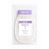 qpuk Sensitive Kese – Hassas Ciltler için %100 Floş İpek Banyo Duş Peeling Eldiveni (Kadın Erkek)
