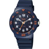 Q&Q Çocuk Kol Saati Mavi Silikon Kordon Su Geçirmez 3 ATM Analog 42 mm Kasa Malzemesi Plastik VR18J012Y