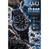 QQ Q&q Erkek Kol Saati 10 Bar Su Geçirmez Siyah Silikon Kordon Japon Mekanizma Spor Analog Saat - 00-Siyah - Beyaz