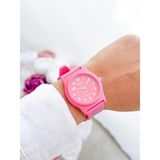 Q&q Renkli 10 Atm Su Geçirmez Unisex Kol Saati - Pembe