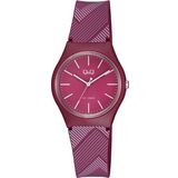 Q&Q Unisex Bordo Silikon Kordon Kol Saati Vs52J004Y