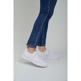 Qramed Orthopedix Kadın Sneakers Triko Spor Ayakkabı QR25300 - Beyaz
