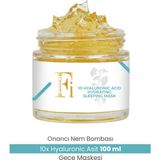 QREMFİ Gece Kullanımı İçin 10 Farklı Hyalüronik Asit İçeren Yoğun Nemlendirici Maskesi 100 ml Tüm Cilt Tiplerine Uygun