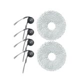 Qrevo Curv,Curv X,Qrevo Curv 2 PRO,Qrevo C,Qrevo EDGE Roborock ile Uyumlu Robot Süpürge 4 Adet Yan Fırça,2 Adet Mop Paspas Bez Yedek Parça Seti-6 Parça