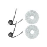 Qrevo Curv,Qrevo Curv X,Qrevo Curv 2 PRO,Qrevo C,Qrevo EDGE Roborock ile Uyumlu Robot Süpürge 2 Adet Mop Paspas Bez,2 Adet Yan Fırça Yedek Parça Seti-4 Parça