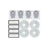 Qrevo L/Qrevo CurV,Qrevo C,Qrevo Edge Roborock ile Uyumlu Robot Süpürge Hepa Filtre,Mop Paspas,Toz Torbalı Yedek Parça Aksesuar Seti-12 Parça